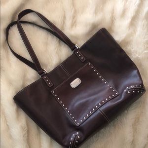 Michael Kors Burgundy Large Bucket Bag